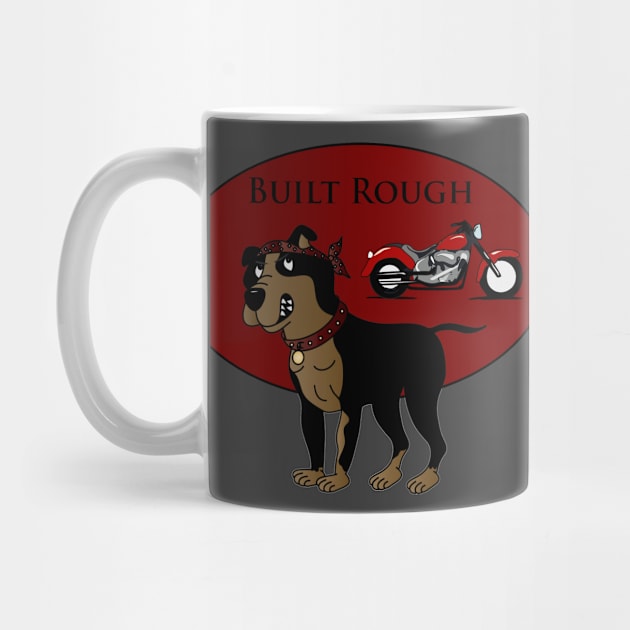 Built Rough, Motto Doggo, Biker, Gift For Dad, Dog Lover, Dog Dad, Pun by FashionDesignz